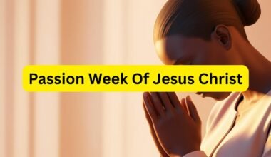 passion week of jesus christ
