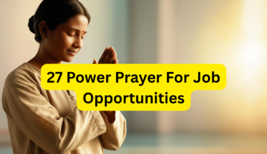 27 Power Prayer For Job Opportunities