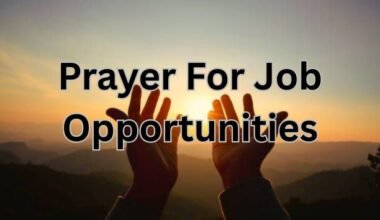 Prayer For Job Opportunities
