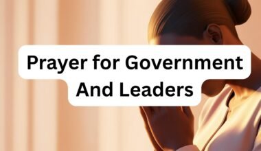 Prayer for Government And Leaders