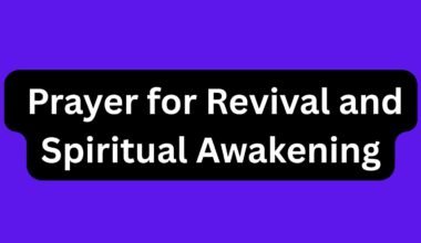  Prayer for Revival and Spiritual Awakening